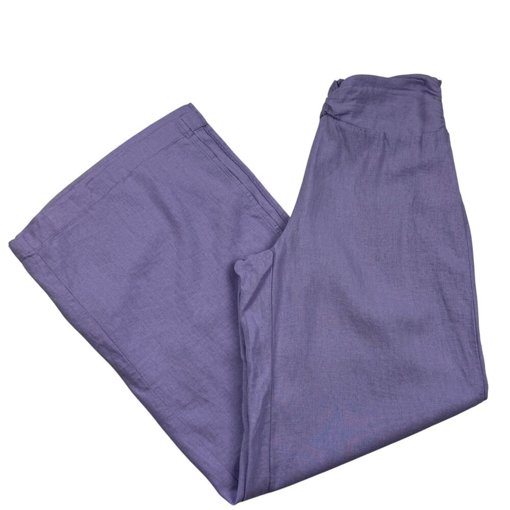 Banjara Linen Viscose Flowy Lightweight Wide Leg Pants Women's Size Medium